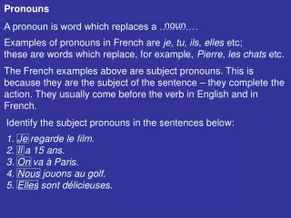 Pronouns