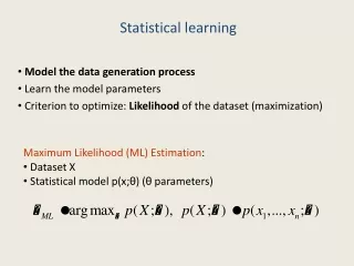 Statistical learning