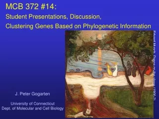 J. Peter Gogarten University of Connecticut Dept. of Molecular and Cell Biology