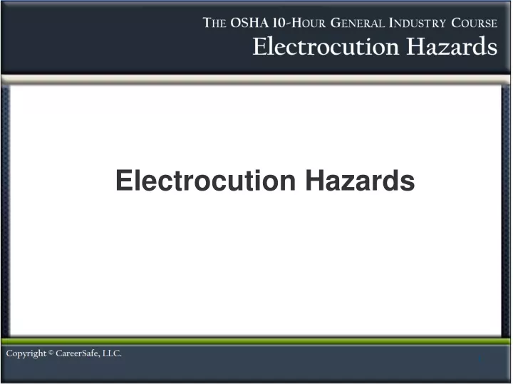 electrocution hazards