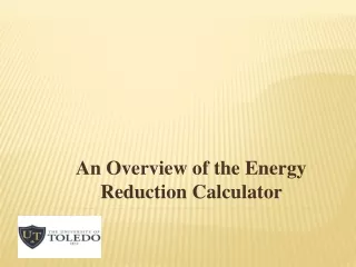 An Overview of the Energy Reduction Calculator