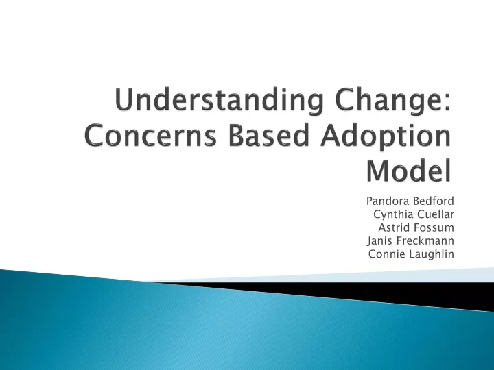 understanding change concerns based adoption model