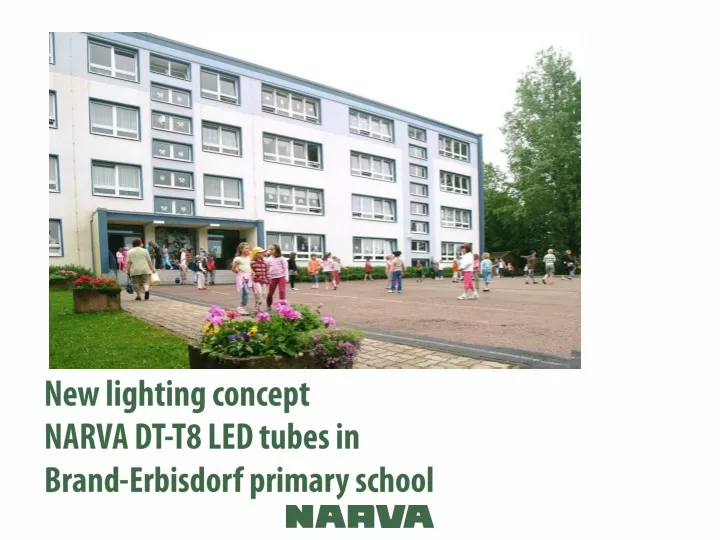 new lighting concept narva dt t8 led tubes in brand erbisdorf primary school