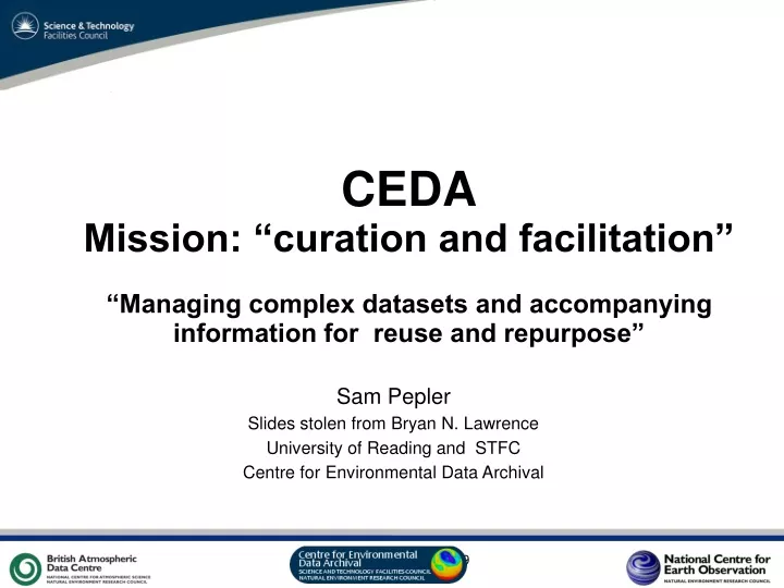 ceda mission curation and facilitation managing