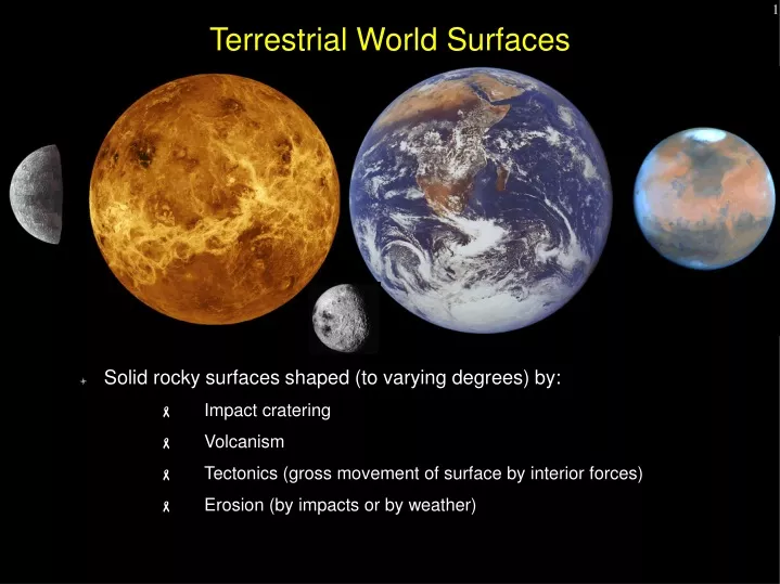 terrestrial world surfaces