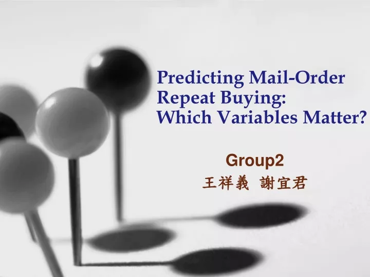 predicting mail order repeat buying which variables matter
