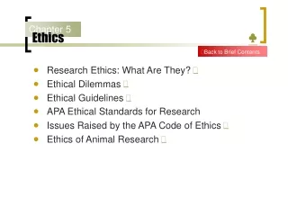 Ethics                                                                                   ♣