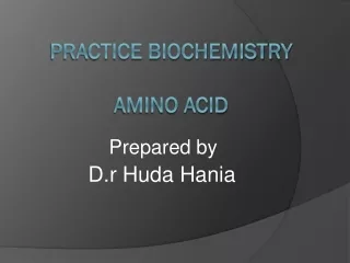 Practice biochemistry  amino acid