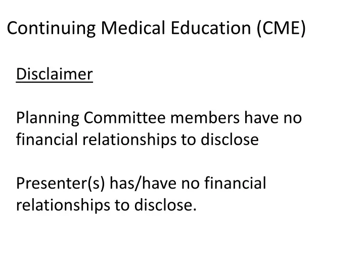continuing medical education cme