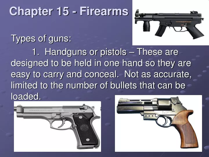chapter 15 firearms