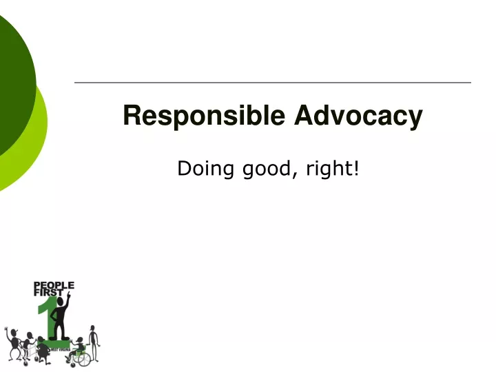 responsible advocacy