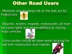 Road Safety Awareness: Guidelines for All Road Users - slide 1