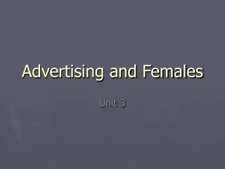 Advertising and Females