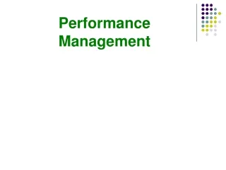 Performance Management