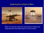 Exploring the surface of Mars