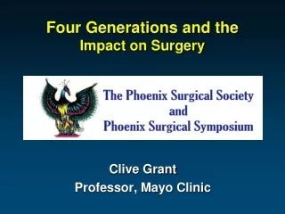 Four Generations and the Impact on Surgery
