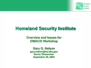 Homeland Security Institute