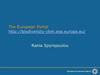 The European Portal  biodiversity-chm.eea.europa.eu/