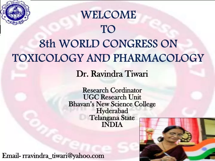 welcome to 8th world congress on toxicology and pharmacology