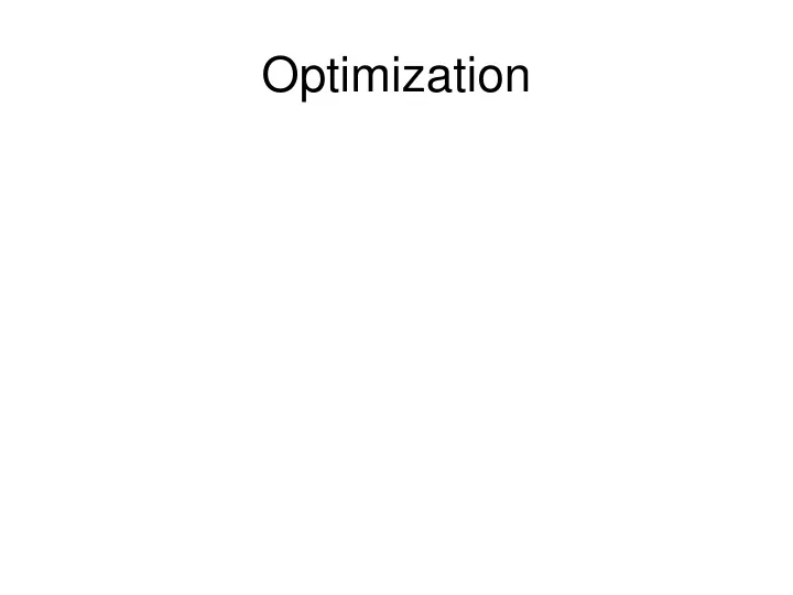 optimization