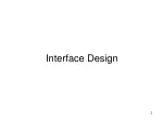 Interface Design - slide 1