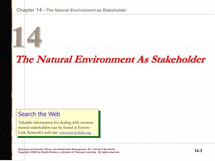 the natural environment as stakeholder