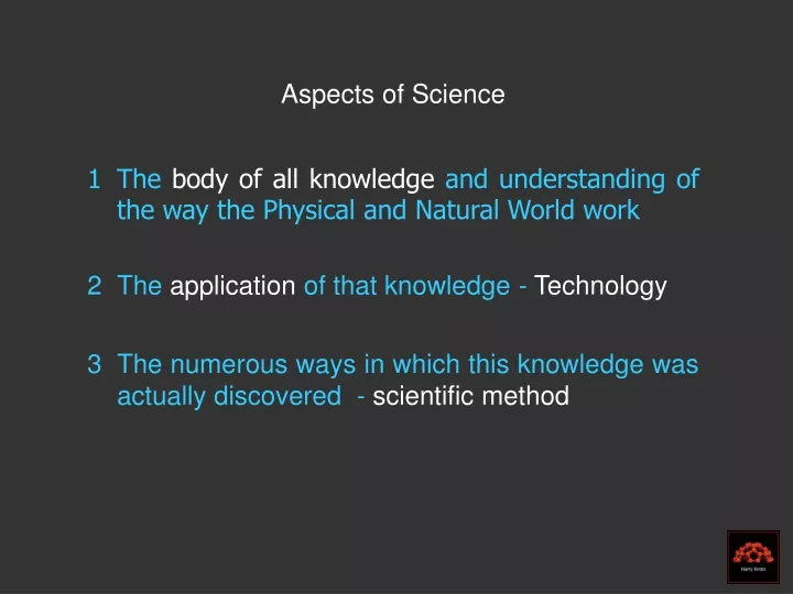aspects of science