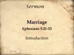 Cherishing Love in Marriage: Ephesians 5:21-33 - slide 1