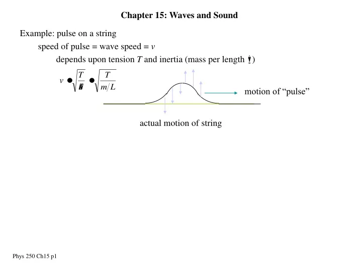 motion of pulse