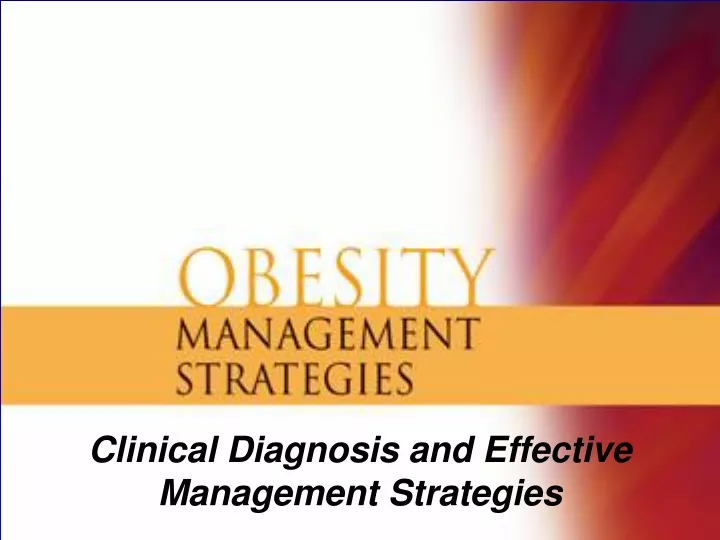 clinical diagnosis and effective management strategies