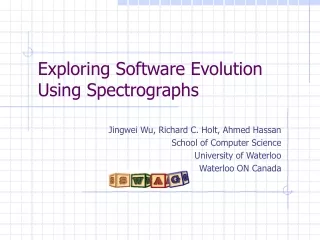 Exploring Software Evolution Using Spectrographs