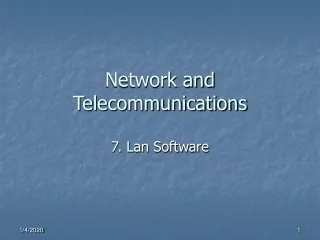 Network and Telecommunications