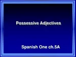 Mastering Spanish Possessive Adjectives: Rules and Practice - slide 1