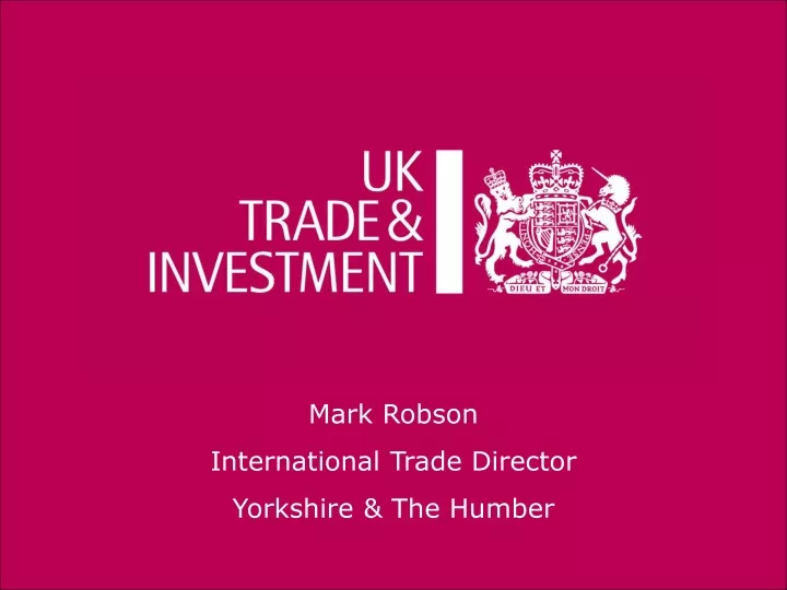 mark robson international trade director