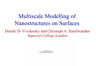 Multiscale Modelling of Nanostructures on Surfaces