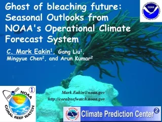 Ghost of bleaching future: Seasonal Outlooks from NOAA's Operational Climate Forecast System