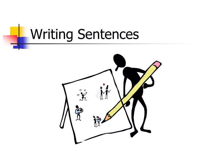 writing sentences