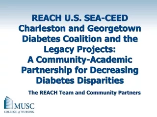 The REACH Team and Community Partners