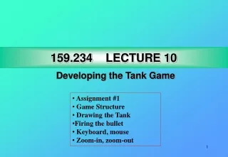 159.234 LECTURE 10