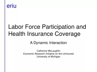 Labor Force Participation and Health Insurance Coverage
