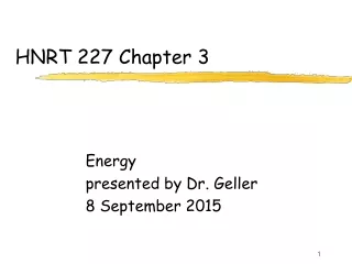 HNRT 227 Chapter 3