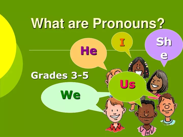 what are pronouns