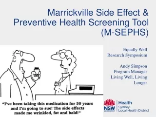 Marrickville Side Effect &amp; Preventive Health Screening Tool (M-SEPHS)