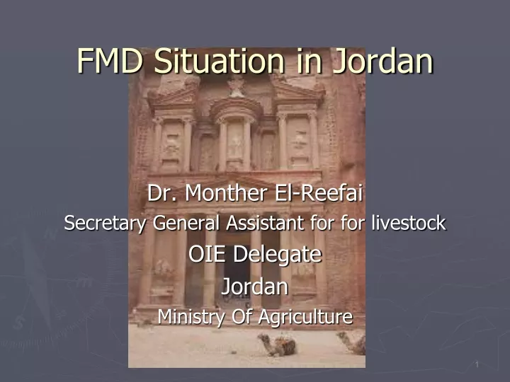 fmd situation in jordan
