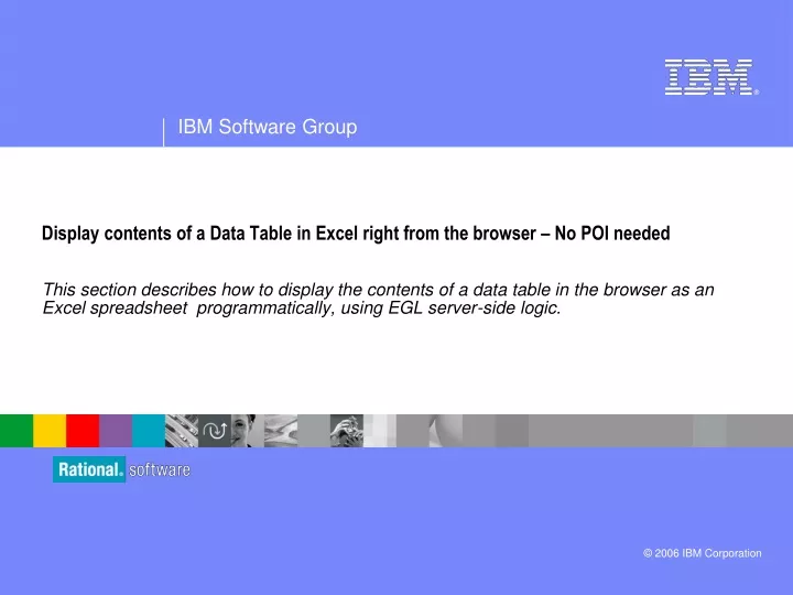 display contents of a data table in excel right from the browser no poi needed