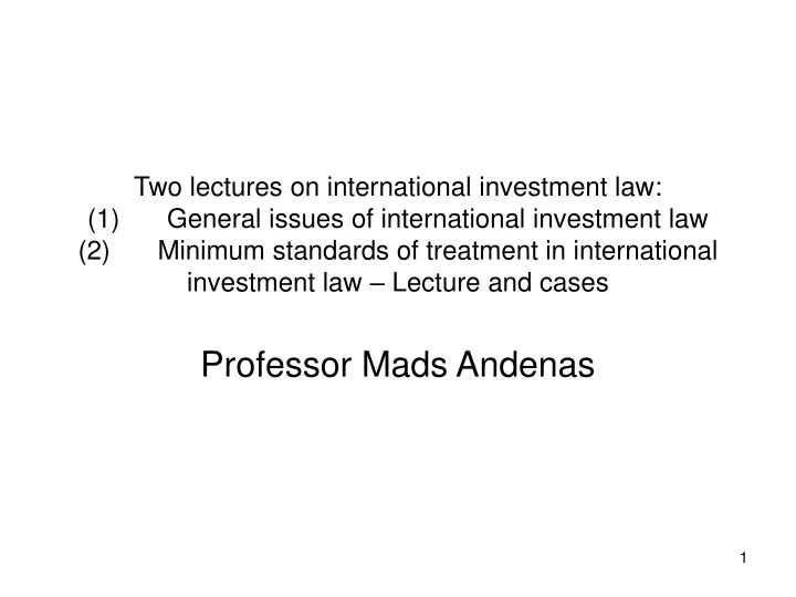 professor mads andenas