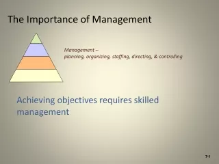 The Importance of Management