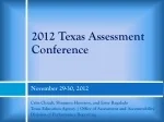Texas Education Accountability System Design 2013 - slide 1
