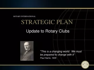 Update to Rotary Clubs