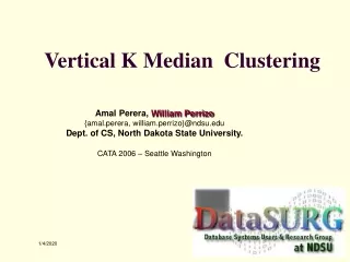 Vertical K Median  Clustering